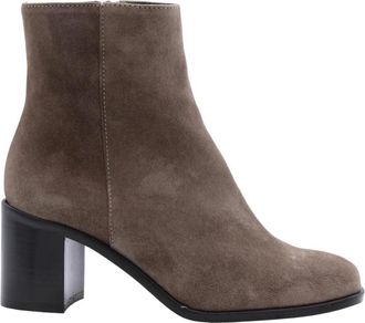 Catwalk Stijlvolle Enkellaars Bragi - Dames - Laarzen met Hak - Grijs - 38 EU - Schoenen