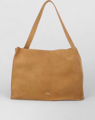 STUDIO NICHOLSON suede shoulder tote bag rectangular shape
