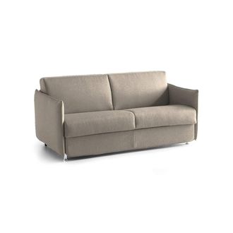 Dmora Dmora - Divano Letto 2 Posti Pandora, Sof&agrave; Trasformabile Per Salotto, Imbottito, Sfoderabile, Qualit&agrave; 100% Made In Italy, 180x95 H90 Cm, Tortora