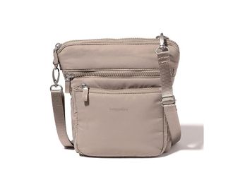 Baggallini Modern Pocket Crossbody Cross Body Womens Handbags Moonrock Puff, Polyester/Nylon