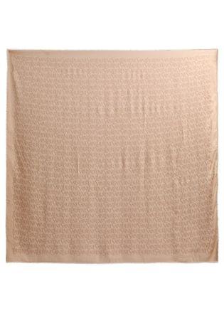 Saint Laurent Logo-monogrammed Modal-blend Scarf - Beige - One Size