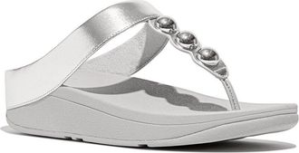 FitFlop FitFlop Fino Mirror-Dome Leather Sandal