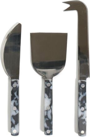 Fredericks & Mae 3-Piece Cheese Knife Set in Black White at Nordstrom