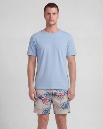 Lords of Harlech Exotic Floral Mens Lounge Short in Exotic Floral Neutral at Nordstrom, Size Xx-Large