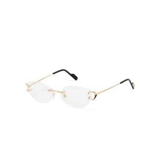 Cartier Glasses, female, Yellow, Size: 57 MM Optical Frame