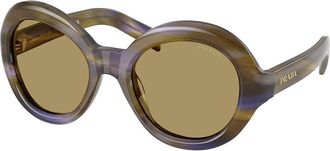 Prada PR D08SU 23G70G Womens Sunglasses Green Size 53