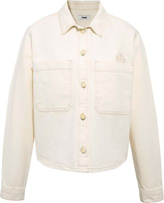 Mavi Jeansbluse MAVI Mavi Jeanshemd Paola, Damen, Gr. XL, ecru, Obermaterial: 80% Baumwolle CO. 20% Baumwolle CO recyc.., Blusen Jeansbluse