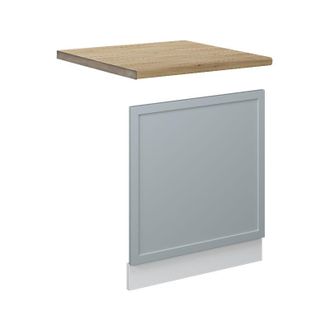 Vicco Panel Frontal Fame-line, Azul Claro-gris, 60 Cm, Et Roble