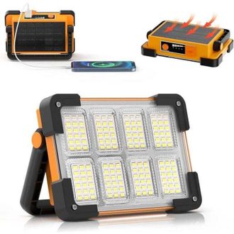 OEM Foco Led A Pilas, Foco Led Para Obras De Construcci&oacute;n, L&aacute;mpara Led Solar Recargable Con 4 Modos, Luz De Trabajo Led Usb Port&aacute;til E Impermeable, Luz De