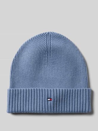 Tommy Hilfiger M&uuml;tze aus Baumwoll-Kaschmir-Mix in Rauchblau, Gr&ouml;&szlig;e 1