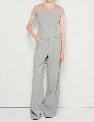 AS by DF Luxenbourg Baggy Trouser In Gray Pinstripe