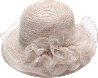 Generic Party Wedding Tea Fascinator Womens Hat Bridal Baseball Caps Baseball Cap for Cat Khaki