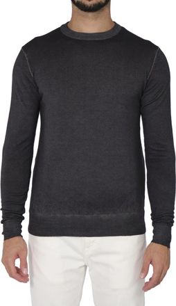 L.B.M. 1911 Vintage Gewassen Hoodies Collectie - Heren - Ronde hals truien - Grijs - 2XL - Polyester - Truien & Vesten