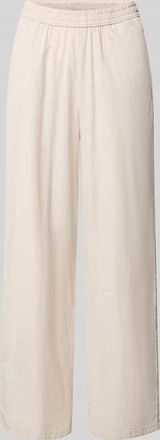 Jack & Jones Wide Fit Stoffhose mit elastischem Bund Modell Poppy in Sand Melange, Gr&ouml;&szlig;e XL