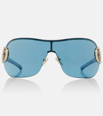 Gucci Sign shield sunglasses