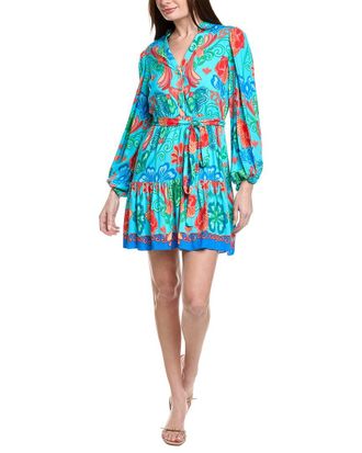 Adrianna Papell Printed Flounce Mini Dress
