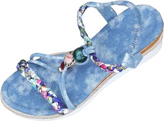Generic 2026 Womens Sandals For Casual Outings Beach Days And Work Engagements Open Toe Design Perfect For Summer (Blue, 6.5)