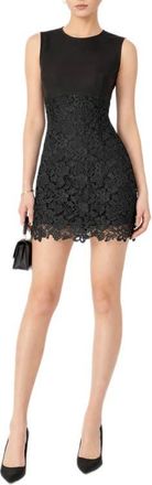 endless rose Mixed Media Minidress in Black at Nordstrom, Size X-Small