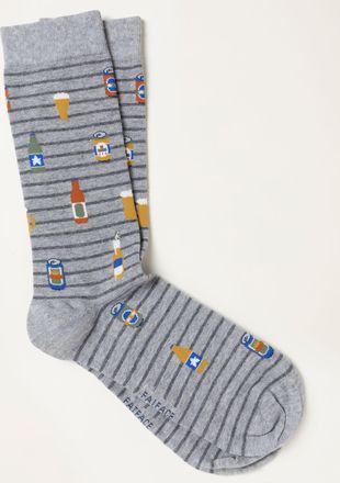 Fat Face FatFace Grey Beer Socks