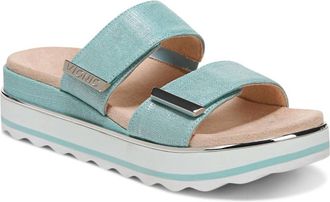 Vionic Womens Brandie Sandals In Aqua Linen