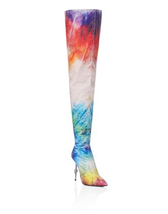 Philipp Plein Overknee Laarzen Met Hoge Hak Tie Dye