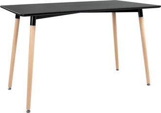 Happy Garden Mesa rectangular 120 × 70cm negra pia