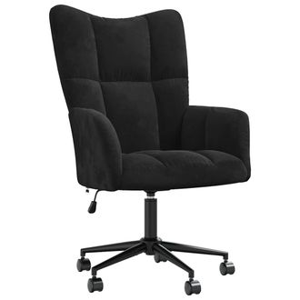 vidaXL Sill&oacute;n De Relax De Terciopelo Negro Vidaxl