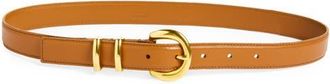 Altuzarra Round Buckle Leather Belt in Canyon at Nordstrom, Size Medium
