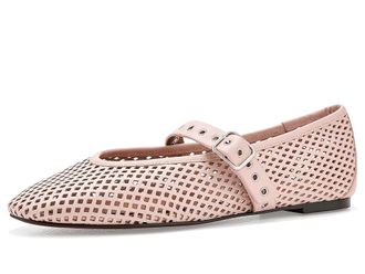 Madewell Remy Overlasted Mary Jane - Perf Womens Dress Flat Shoes Minimal Pink : 10.5 M, Leather