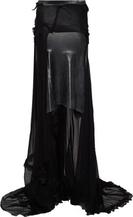 Dsquared2 Gonna lunga asimmetrica - Nero