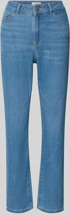 Christian Berg Cropped Slim Fit Jeans mit Eingrifftaschen in Jeansblau, Gr&ouml;&szlig;e 34/28