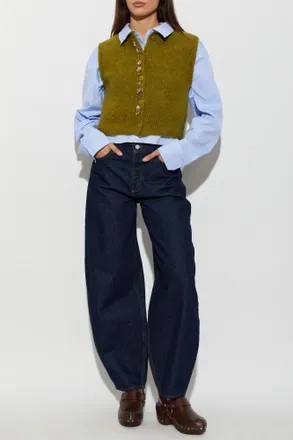 Forte_Forte Forte_forte Waistcoat With Appliqu&eacute;s, Womens, Green