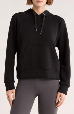 Spanx Air Essentials Pocket Hoodie in Very Black at Nordstrom Rack, Size Medium