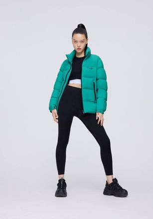 Bosideng Unisex Short Down Puffer Jacket - Forest Green - Size X-Small