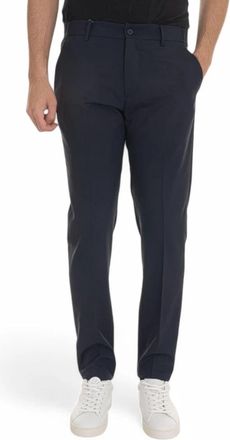 Berwich Klassieke Morello-Elax Broek - Heren - Slim Fit Broeken - Blauw - 5XL - Wol - Broeken