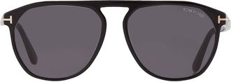 Tom Ford Jasper Smoke Pilot Mens Sunglasses FT0835 01A 58