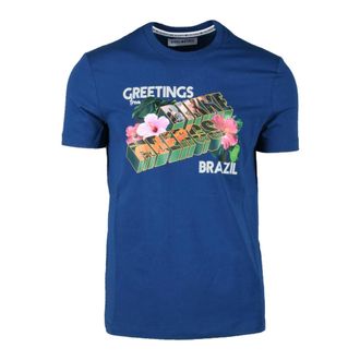Dirk Bikkembergs T-Shirts, male, Blue, Size: M T-Shirts
