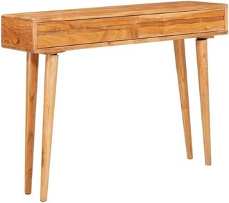 vidaXL Console Table Brown 110 x 30 x 80 cm Solid Acacia Wood vidaXL