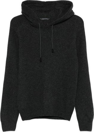 Tagliatore Ribbed Hoodie - Heren - Hoodies - Zwart - XL - Hoodies & sweatvesten
