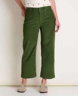 Toad & Co Coaster Cord Wide Leg Pant in Epidote at Nordstrom, Size 16