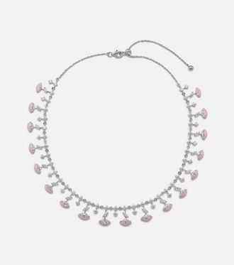 Kamyen Jewellery The Eye 18kt white gold choker with enamel and diamonds