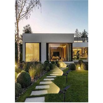 Trade Shop Trade Shop - Faretto Picchetto Pannello Solare 3watt Faro Crepuscolare Luce 6500k 3000k So-gd