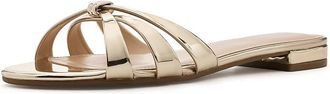 Calvin Klein Petula Womens Sandals Gold : 5.5 M, Faux Leather