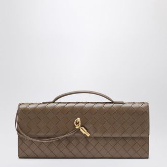 Bottega Veneta Andiamo clutch in beige Pinecone