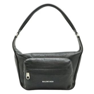 Balenciaga Pre-owned Shoulder Bags, female, Black, Size: ONE SIZE Pre-owned Raver Medium Leather Shoulder Bag