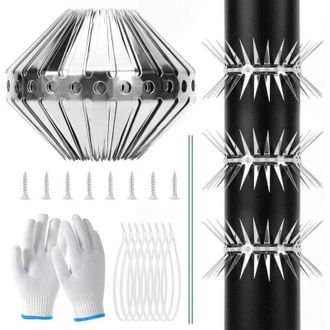OEM Repelente De Martas De Acero Inoxidable De 300 Cm Con Accesorios Para Mapaches Y Ratas, Para Casa/canal&oacute;n