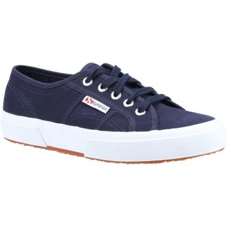 Superga 2750 Cotu Classic 100% Cotton Mens Navy/White Trainers - Size UK 8.5