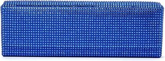 Amina Muaddi Paloma clutch verfraaid met kristallen - ELECTRIC BLUE