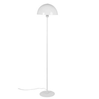 Maisons du monde L&aacute;mpara de pie de metal lacado blanco, altura 145 cm