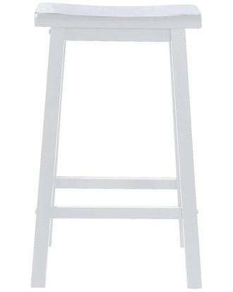 Powell Brooks White Bar Stool